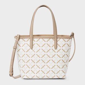 Mini Tote Bag – A New Day White Coated Canvas Purse - NWT
